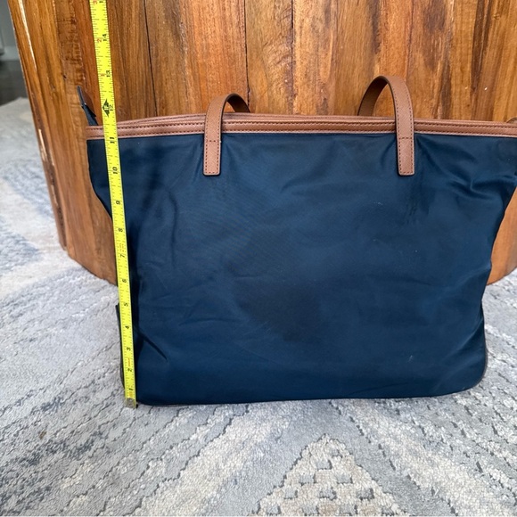 Preowned Michael Kors Kempton Navy Blue Nylon Tote Shoulder Handbag Purse P - Picture 6 of 13